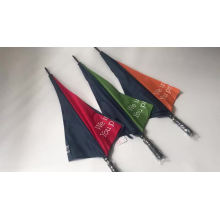Logo publicitaire premium imprime des parapluies de golf, impression manuelle de parapluie de golf avec logo personnalisé ouvert